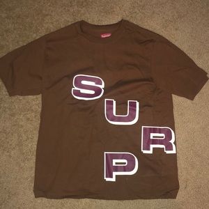 Supreme brown t shirt Clearance